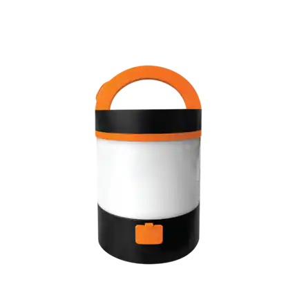 Front. ToughTested - ToughTested Mosquito Lantern & Phone Charger, USB-C Rechargeable Camping Lantern with Mosquito Killer Light - Black.
