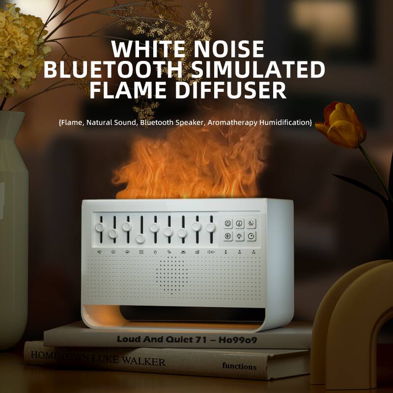 WHITE NOISE BLUETOOTH SIMULATED FLAME DIFFUSER  
{Flame, Natural Sound, Bluetooth Speaker, Aromatherapy Humidification}  

Loud And Quiet 71 - Ho9909  
HOMETOWN LUKE WALKER  
functions