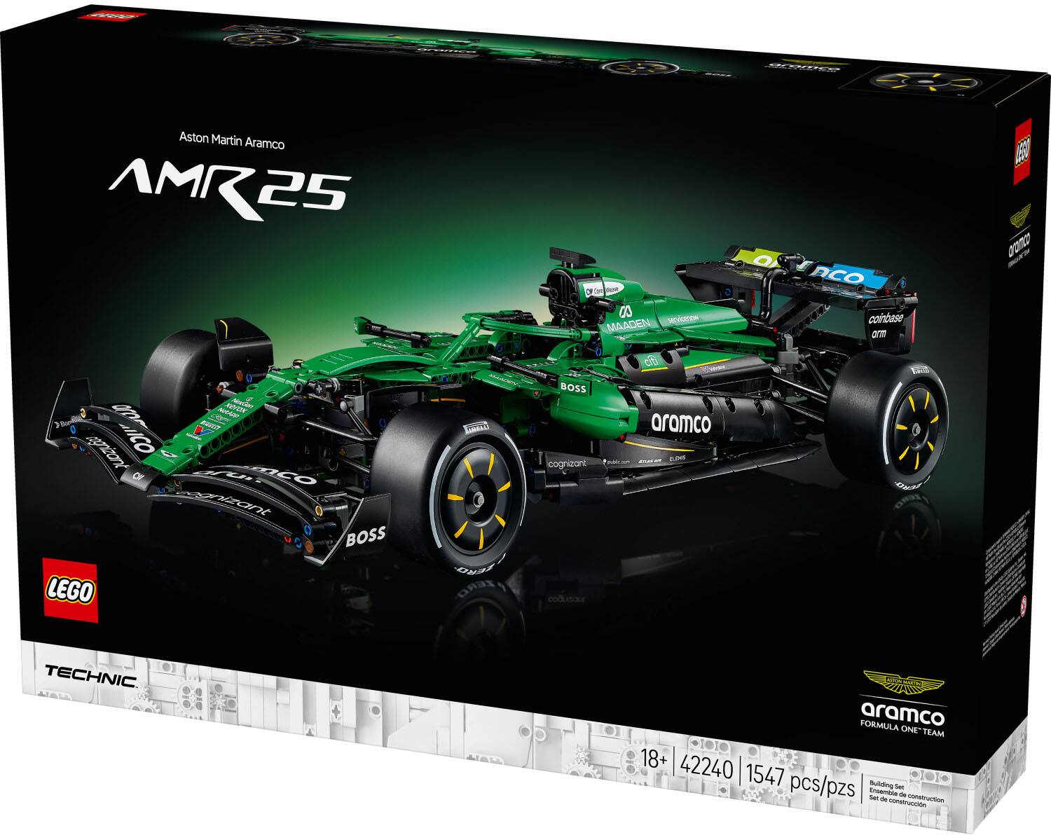 HRE Aston Martin Aramco AMR25 25 T1 BO Neta a S y 350 BAV? gniont ICO of RCO oniant BOSS LEGO COELL OaS OPS - a SCN MAADEN i I BOSS aramco nhingo Sa tLII cognizant COduraus O ACO coinbase orm 1 S onz TECHNIC. aramco FORMULA ONE"TEAM 18+ 42240 1547 pcs/pzs sulding - Enserile - -am de construction cstruri