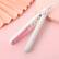 Angle. Kitcheniva - Mini Portable Hair Iron Straightener Curler Ceramic White - White.