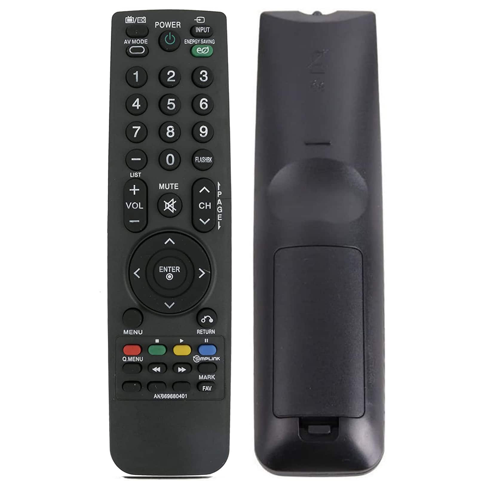 WINFLIKE - New AKB69680401 Replaced Remote Control fit for LG HD LCD TV - Black