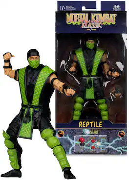 McFarlane Toys - Mortal Kombat - Klassics Wv2 - Reptile 7" Action Figure - COLLECTIBLES - Multicolor