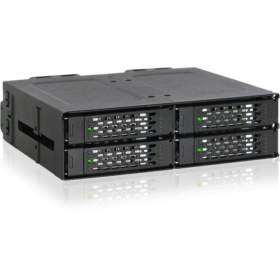 Alt View 1. Icy Dock - ToughArmor MB699VP-B V3 Drive Enclosure for 5.25" PCI Express NVMe 4.0, U.2, U.3 - SFF-8612 OCuLink Host Interface Inter.