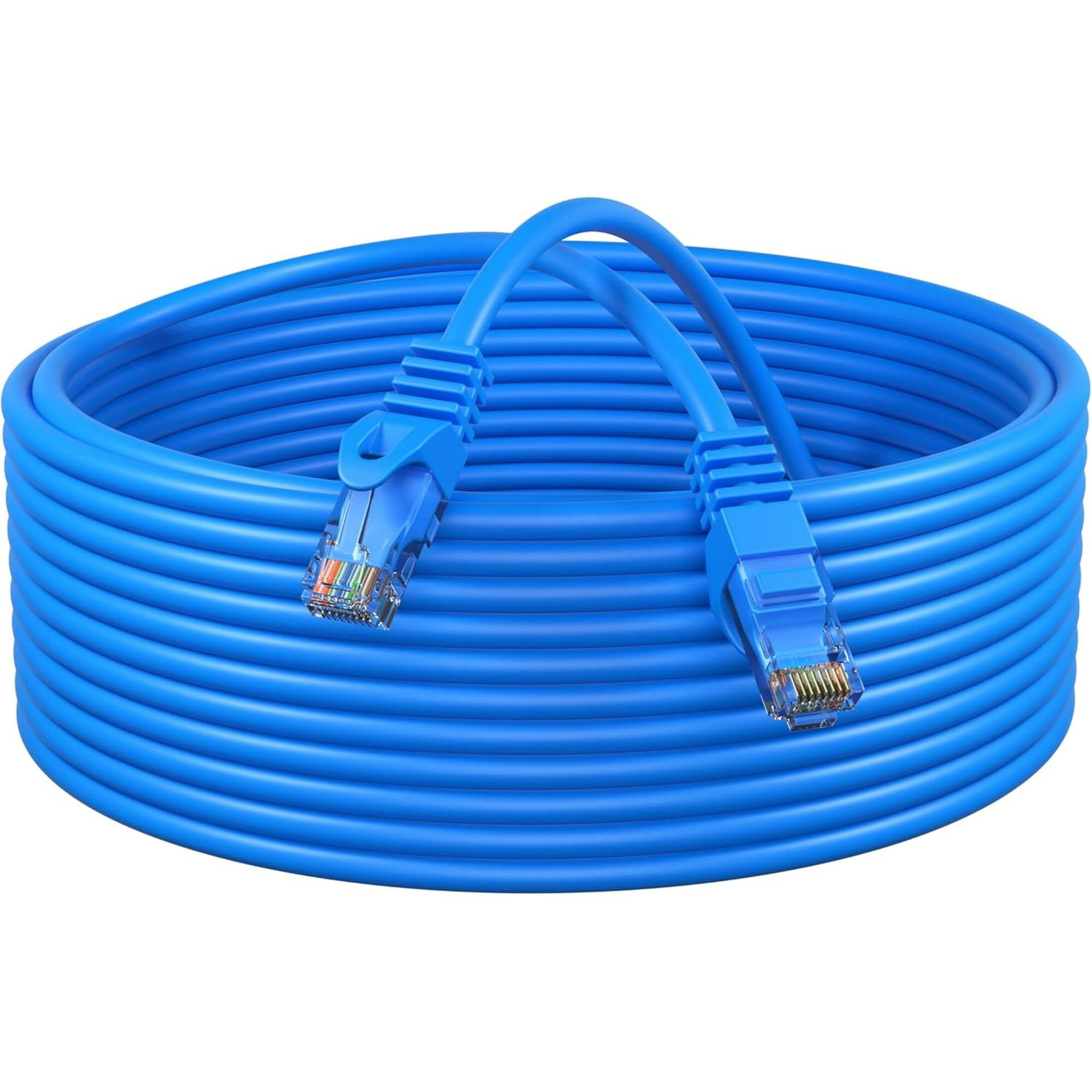Alt View 4. Cables Direct Online - 10 Pack Cat5e Ethernet Patch Cable 3 ft RJ45 350MHz 1Gbps LAN Network Cord for Modem Router Internet - Blue.