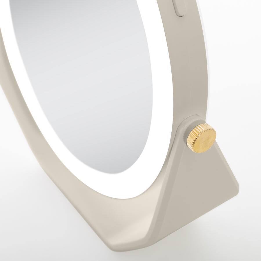 Alt View 6. Zadro - LED Lighted Makeup Mirror with 5X/1X Magnifications - Chocolate.