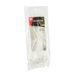 Gardner Bender - 8 in. L Clear Self-Cutting Cable Tie 50 pk