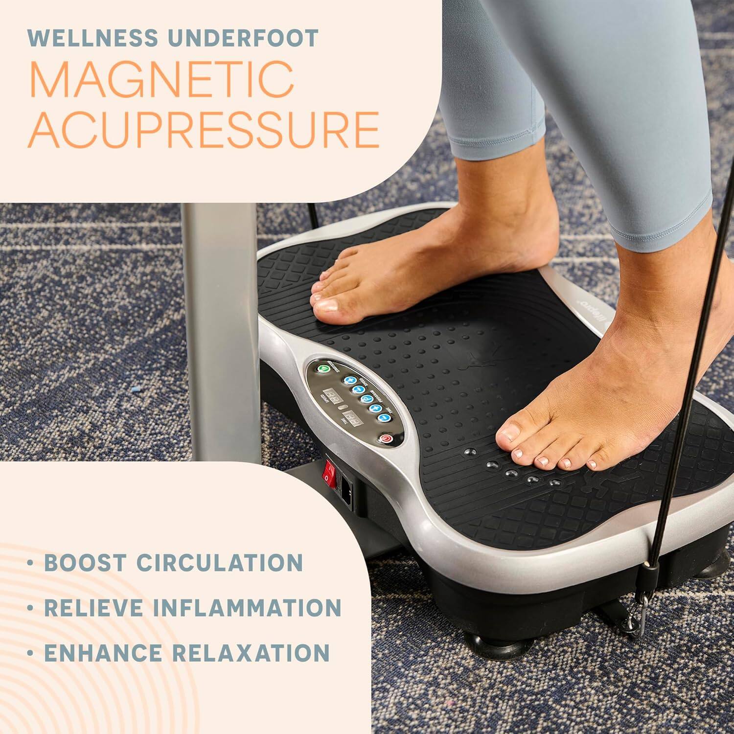 WELLNESS UNDERFOOT  
MAGNETIC ACUPRESSURE  

- BOOST CIRCULATION  
- RELIEVE INFLAMMATION  
- ENHANCE RELAXATION