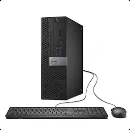 Dell - Refurbished Excellent - Optiplex 3040 SFF Desktop PC, Intel Core i3-6100 3.7GHz, 8GB RAM, 256GB SSD, USB 600M WiFi, Win11 Pro - Black