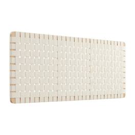 FurniFact - Vegan Leather Wall-Mount Headboard Queen Size with Durable Modern Design - Beige