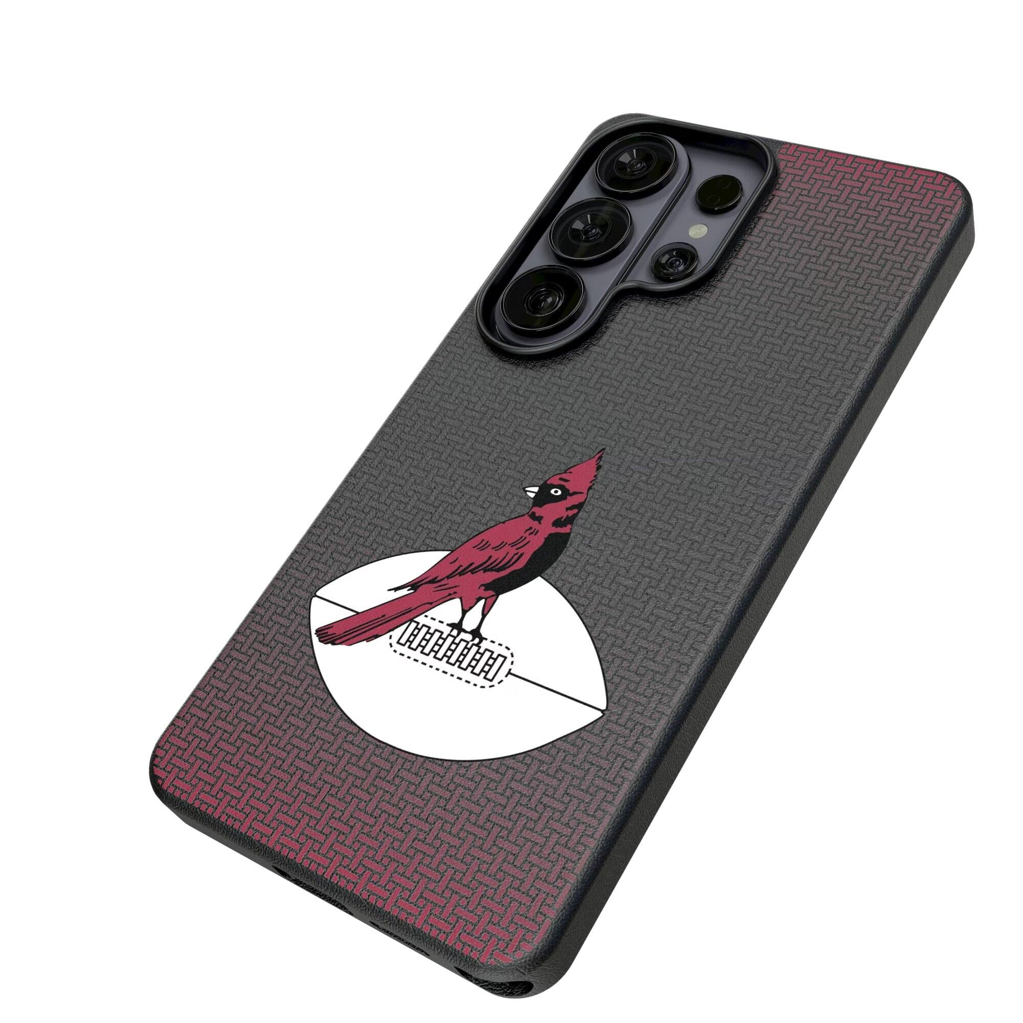 Alt View 1. Keyscaper - Chicago Cardinals Historic Collection 1947-1959 Galaxy Magnetic Bump Case - S25 Ultra - Black.
