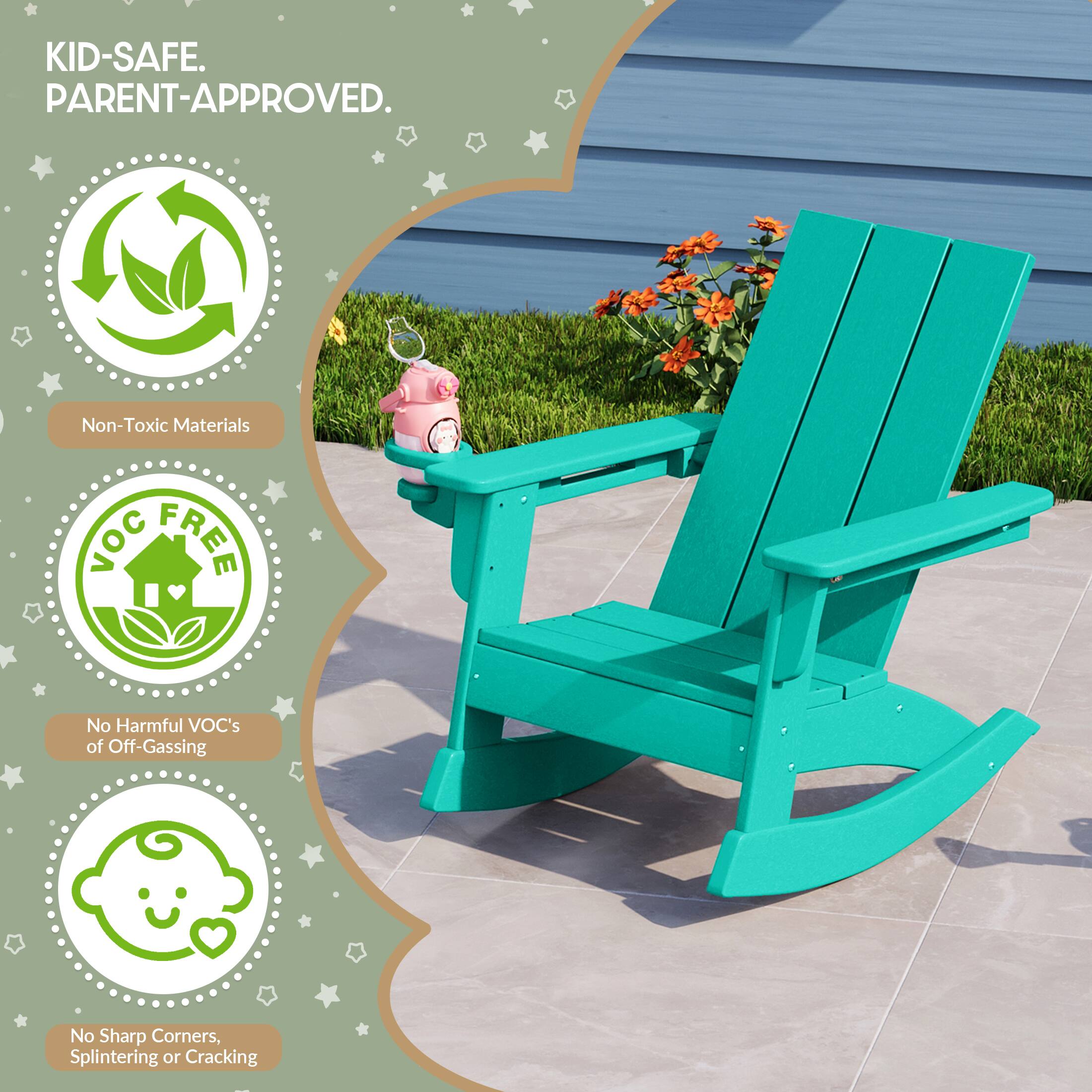 KID-SAFE. PARENT-APPROVED.

Non-Toxic Materials

VOC FREE

No Harmful VOC's of Off-Gassing

No Sharp Corners, Splintering or Cracking
