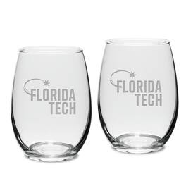 Jardine - Florida Tech Panthers 15oz. 2-Piece Stemless Wine Glass Set - Multicolor