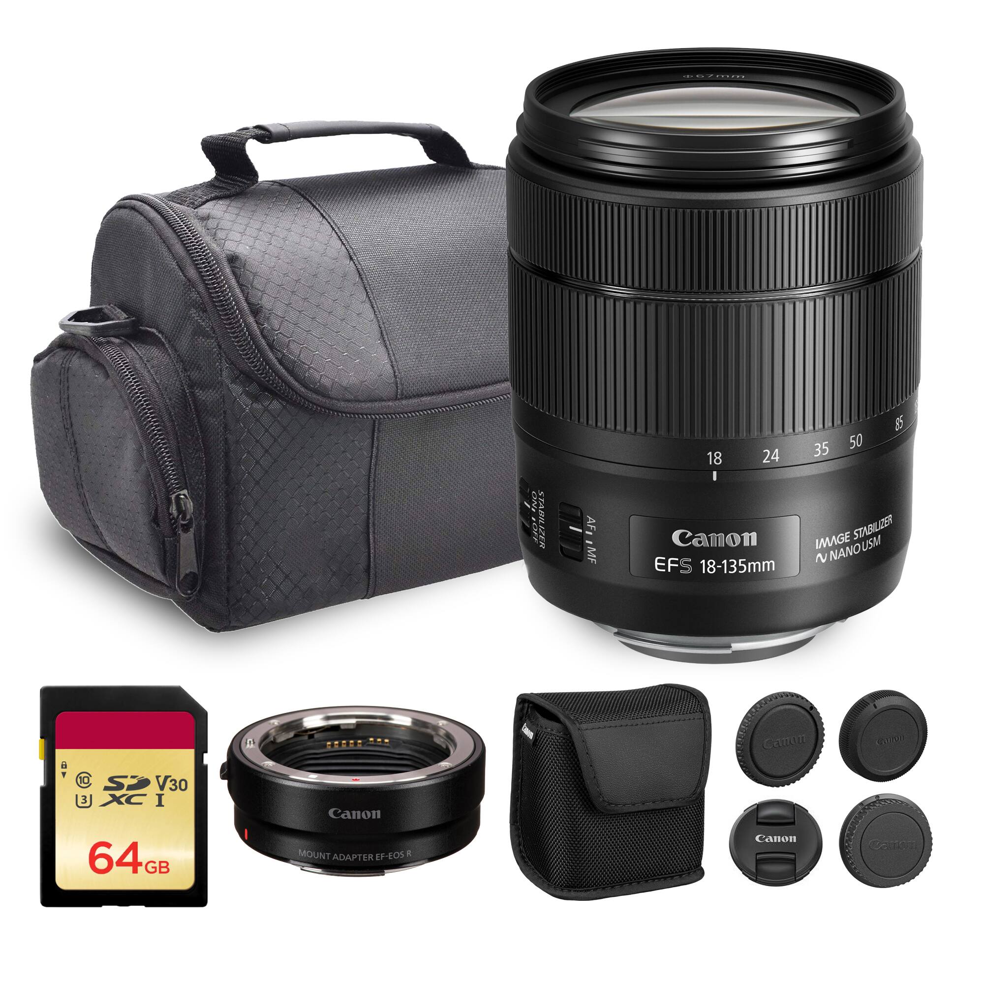 C2 s STABILIZER 3 I AF MF 18 24 Canon EFS 18-135mm B5 35 50 IMAGE STABILIZER 2 NANOUSM - 0 SP V30 3 XC I 64GB GB ..S Canon MOUNT ADAPTER EF-EOS 4 Canon Canon 07ON Cato