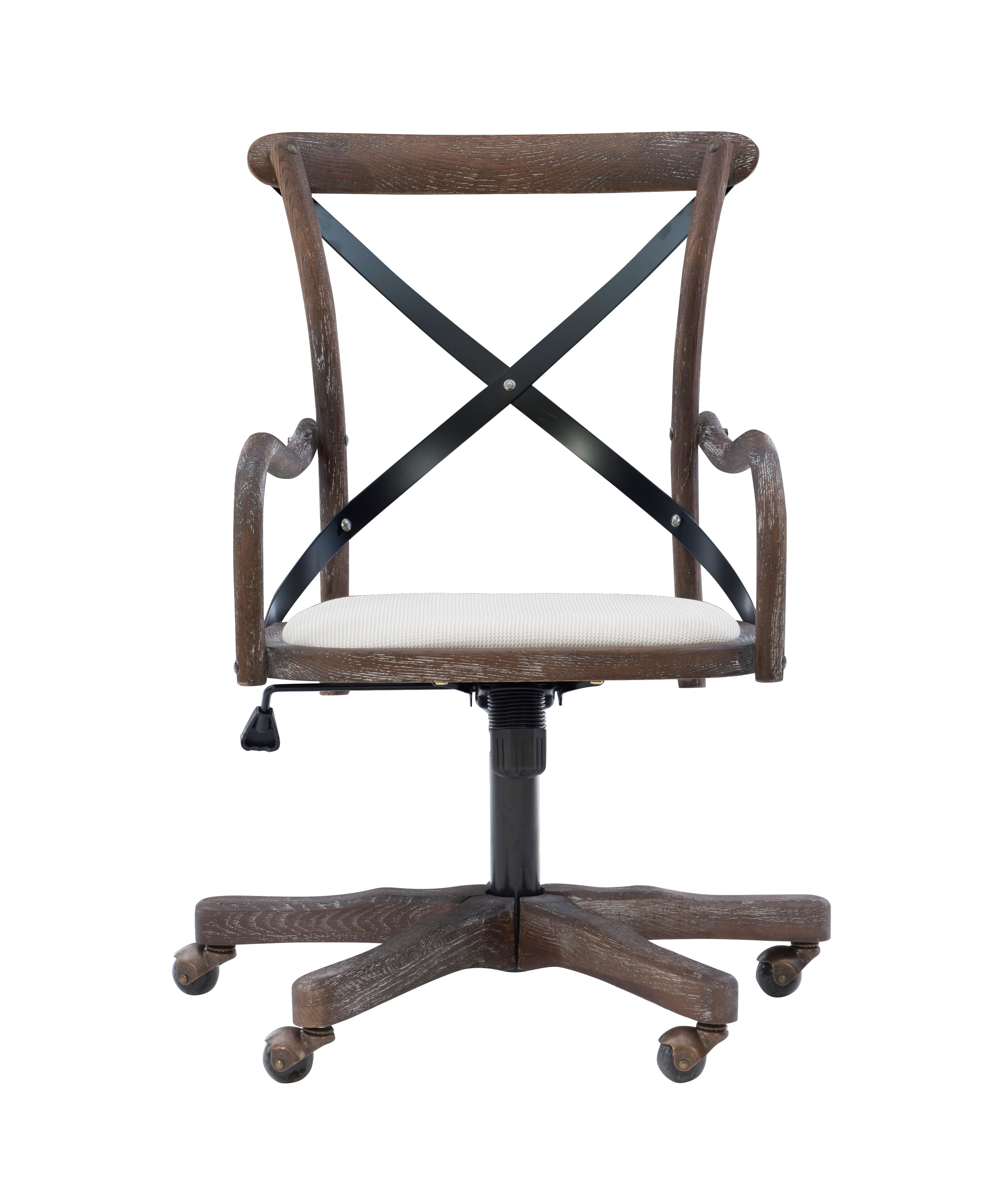 Linon Home Décor – Hammond Rustic Bentwood Office Chair With Arms – Beige Sansujyuku sansujyuku.com