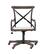 Angle. Linon Home Décor - Hammond Rustic Bentwood Office Chair With Arms - Beige.