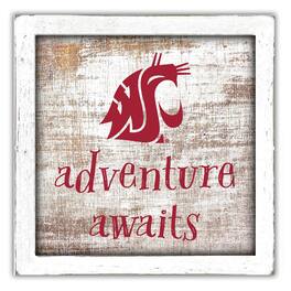 Fan Creations - Washington State Cougars 14'' x 13'' Adventure Awaits Money Box - Multicolor
