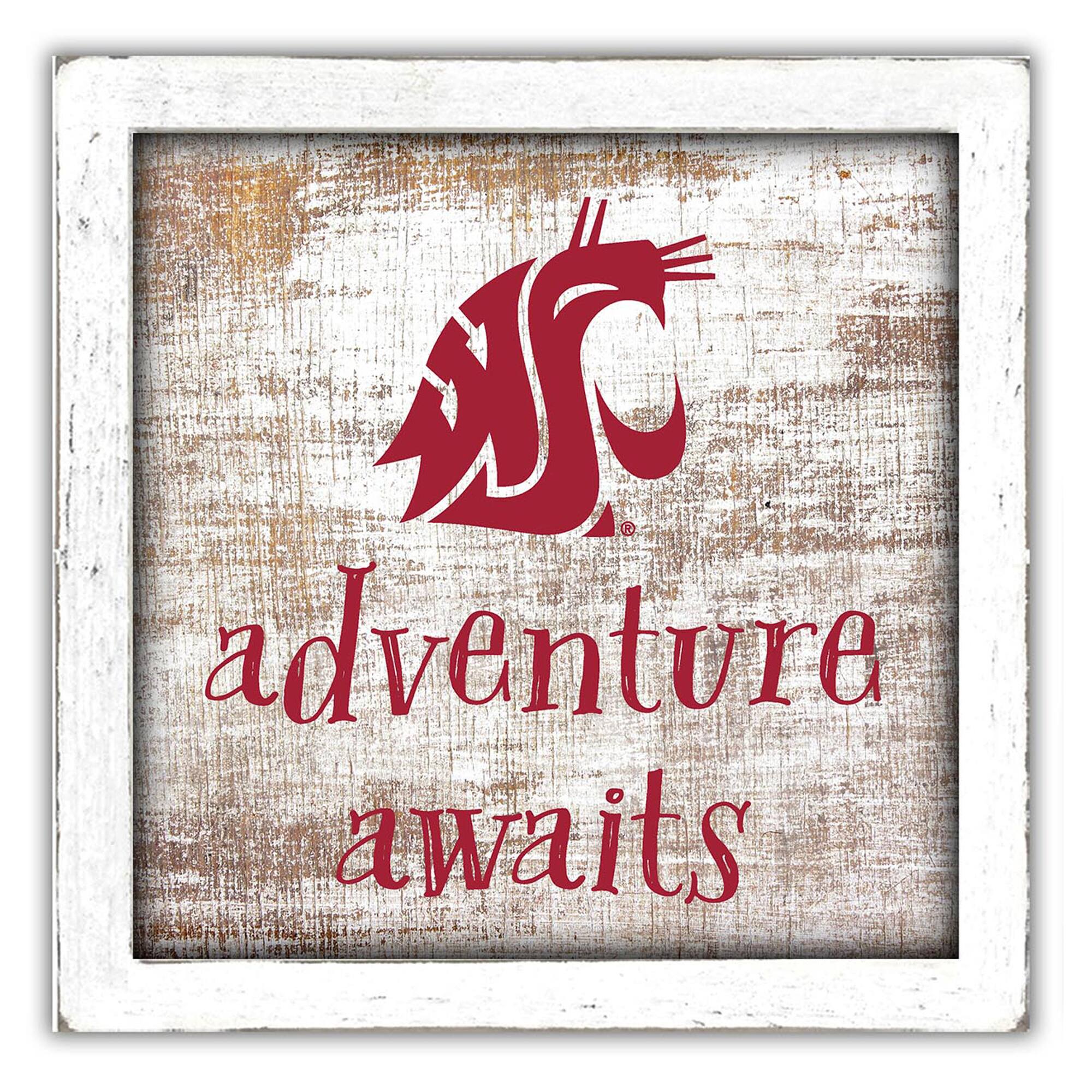 Washington State Cougars 14'' x 13'' Adventure Awaits Money Box