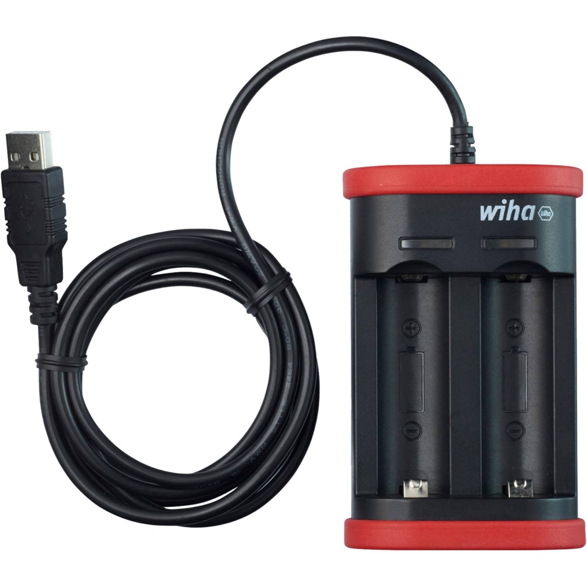 Back. Wiha - Wiha 32490 13 Pcs SpeedEII Electric Rechargeable Screwdriver SlimLine Blade Set - Green.