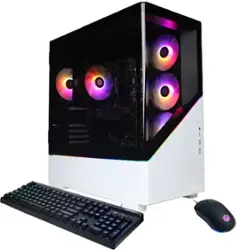 CyberPowerPC - Gamer Master Gaming Desktop - AMD Ryzen 7 8700F - 16GB Memory - AMD Radeon RX 7600 8GB - 1TB PCIe 4.0 SSD - White - Front_Zoom