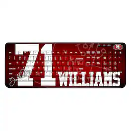 Keyscaper - Trent Williams San Francisco 49ers Wireless Keyboard - Black
