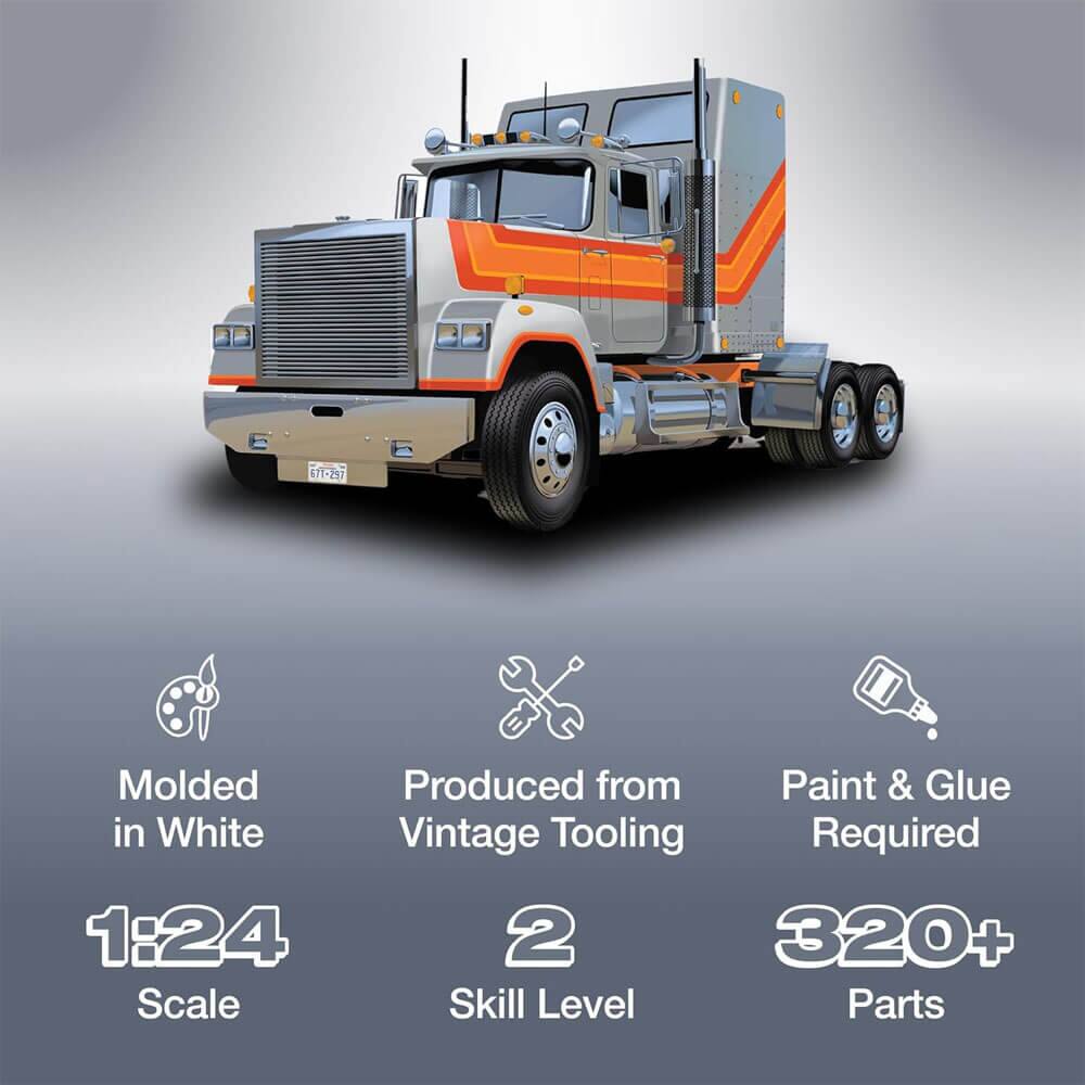 411-297  
Molded in White  
1:24 Scale  
Produced from Vintage Tooling  
Paint & Glue Required  
2 Skill Level  
320+ Parts