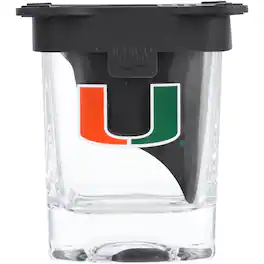 Indigo Falls - Miami Hurricanes 10oz. Ice Wedge Glass - Multicolor