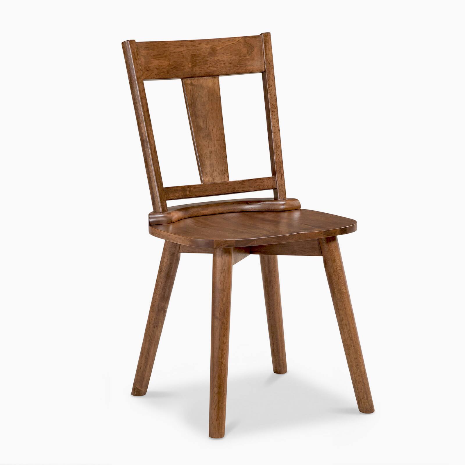 Alt View 9. Gymax - Gymax Dining Chairs Set of 4 Solid Wood Kitchen Side Chairs w/ Backrest Walnut Walnut - Brown.