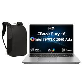 HP - ZBook Fury 16 Workstation 16.0 WUXGA Display (i9-13950HX, 32GB, 2TB SSD, RTX 2000 Ada, Win 11 Pro) w/17in Backpack - Silver