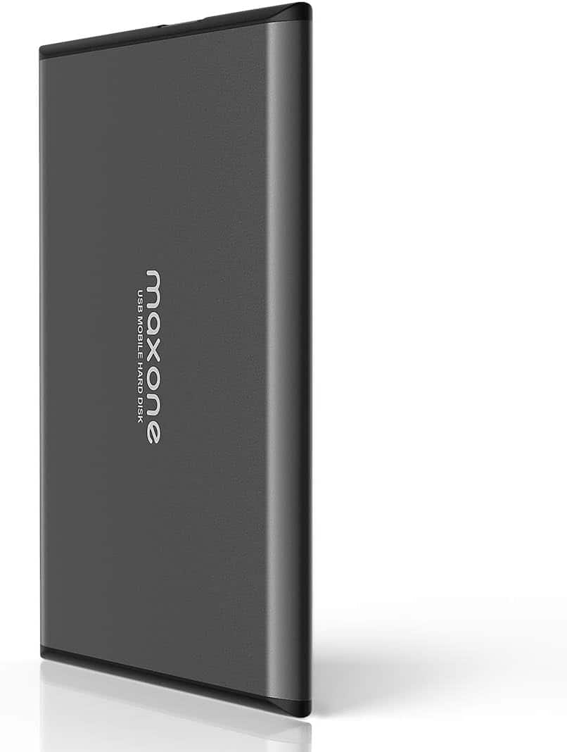 Vulpecula Spade - 500GB Ultra Slim Portable External Hard Drive HDD USB 3.0 Compatible with PC, Laptop, Charcoal Grey
