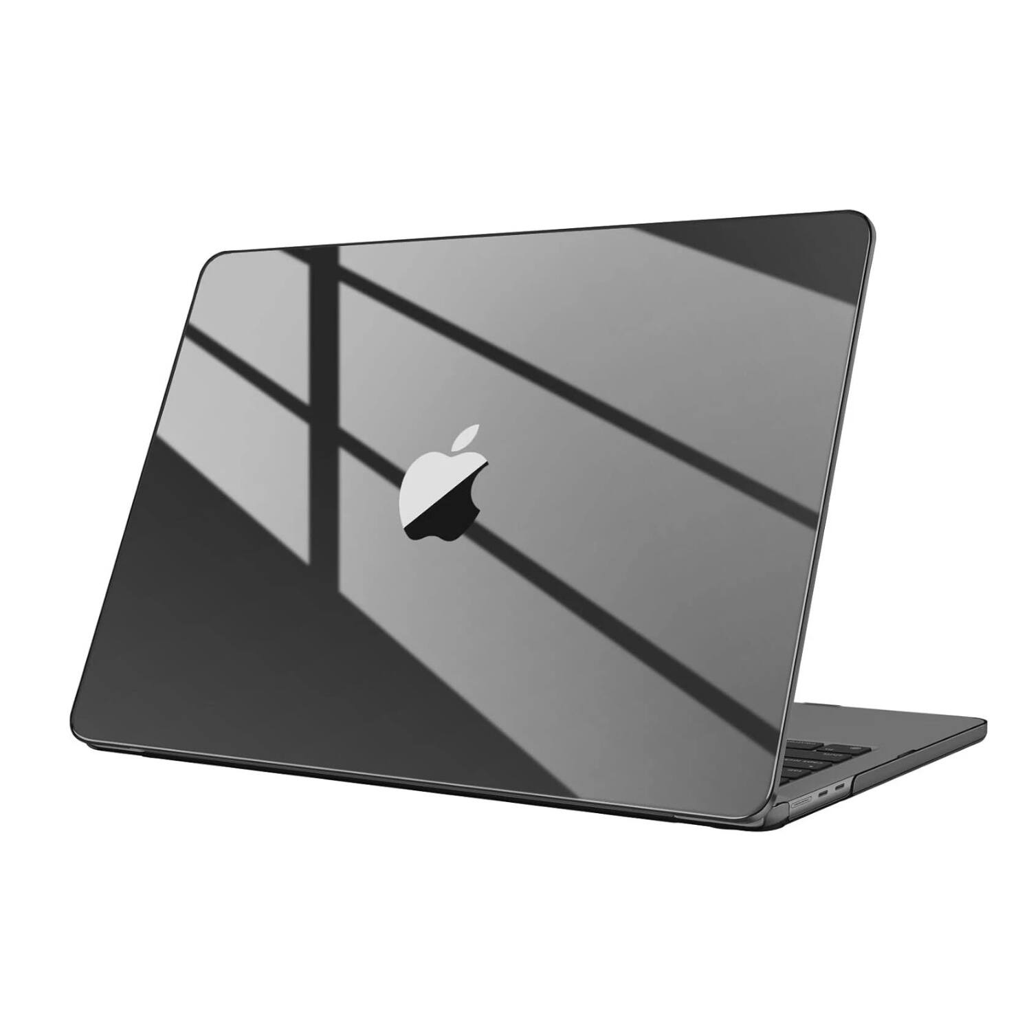Front. Stock Preferred - Hard Case for MacBook Pro 14 Inch – Crystal Black - Crystal Black.