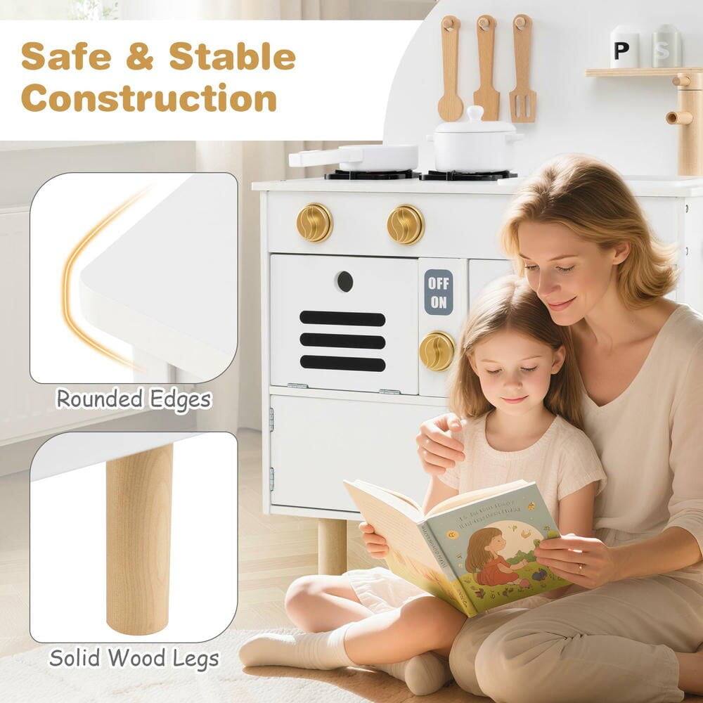 Safe & Stable Construction  
Rounded Edges  
Solid Wood Legs