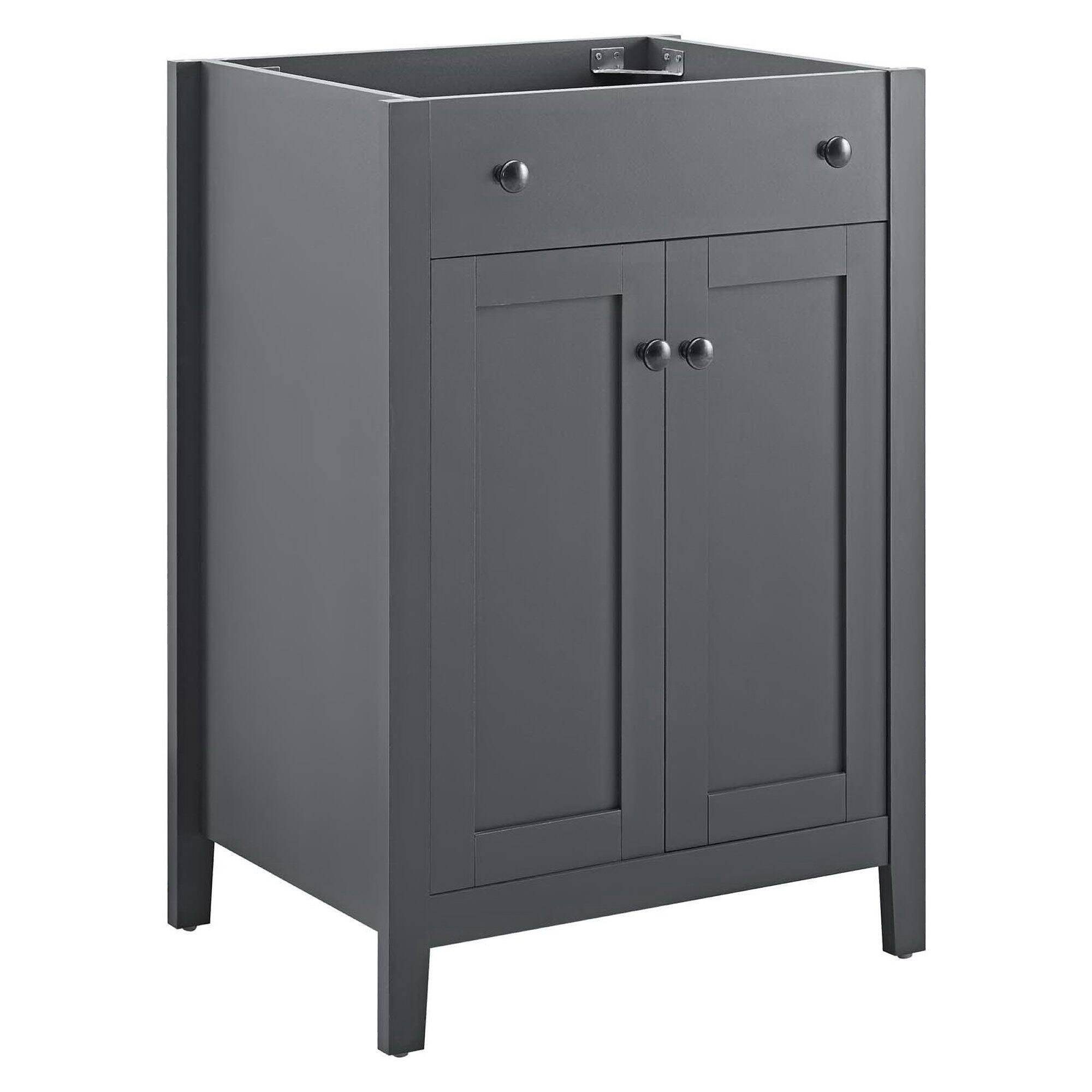 Angle. Modway - Nantucket Bathroom Cabinet Basin Not Included by Modway - Gray.