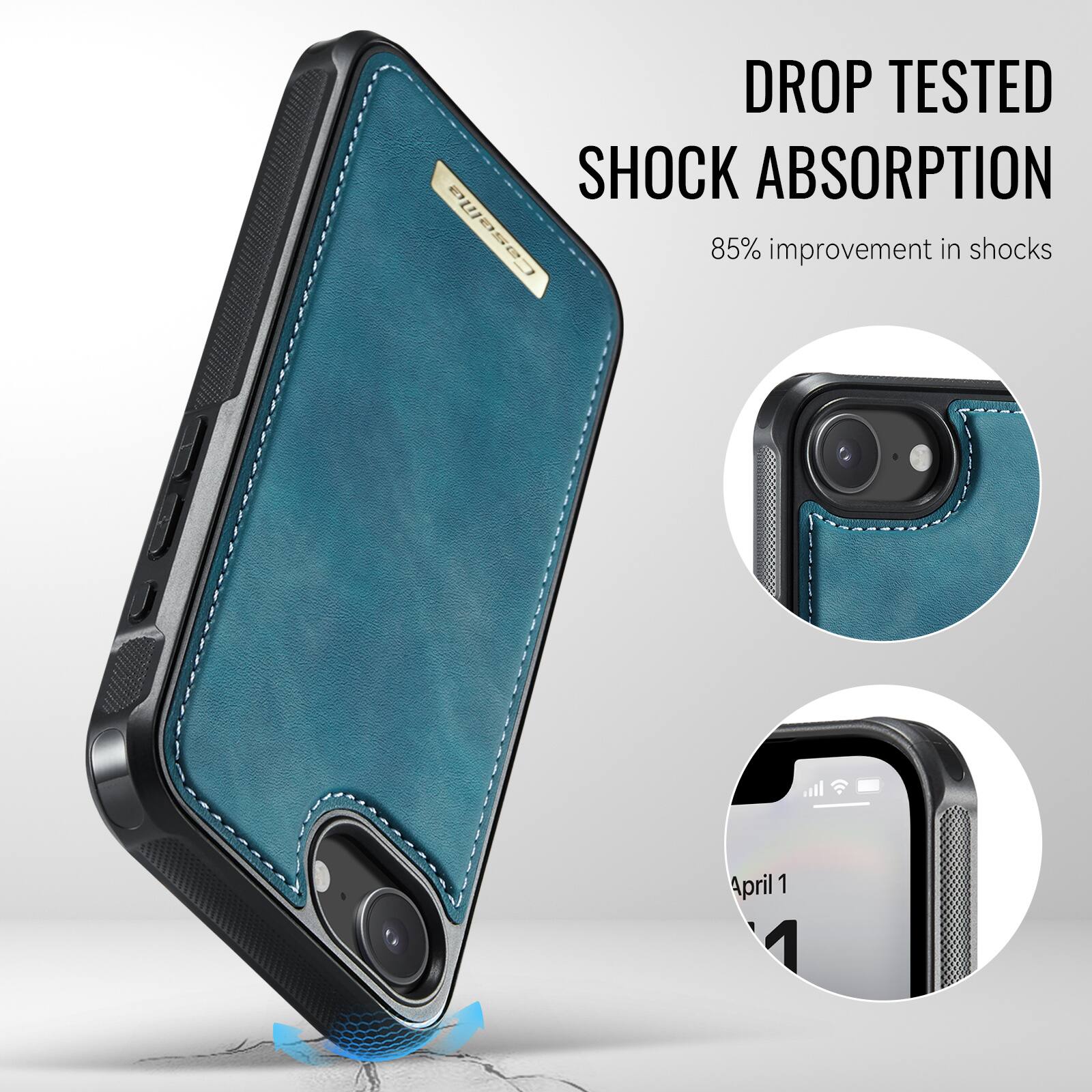 DROP TESTED SHOCK ABSORPTION  
85% improvement in shocks  
April 1