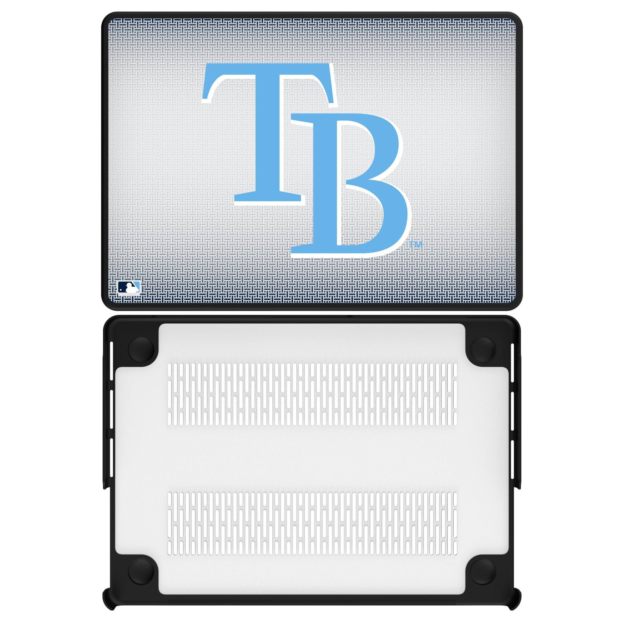 Front. Keyscaper - Tampa Bay Rays Linen MacBook Case - Multicolor.