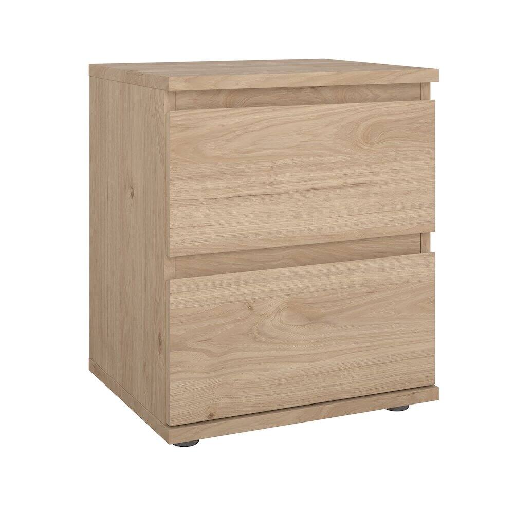 Alt View 1. Tvilum - Aurora 2 Drawer Nightstand, Jackson Hickory - Brown.