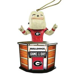Santa's Workshop - Georgia Bulldogs 4" Game of the Day Ornament - Red