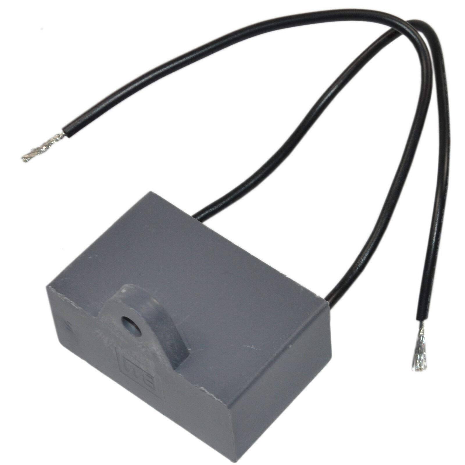 Back. HQRP - 15 uF Ceiling Fan Capacitor 2-Wire 250 VAC Replacement for Hampton Bay CBB61 UL Listed.