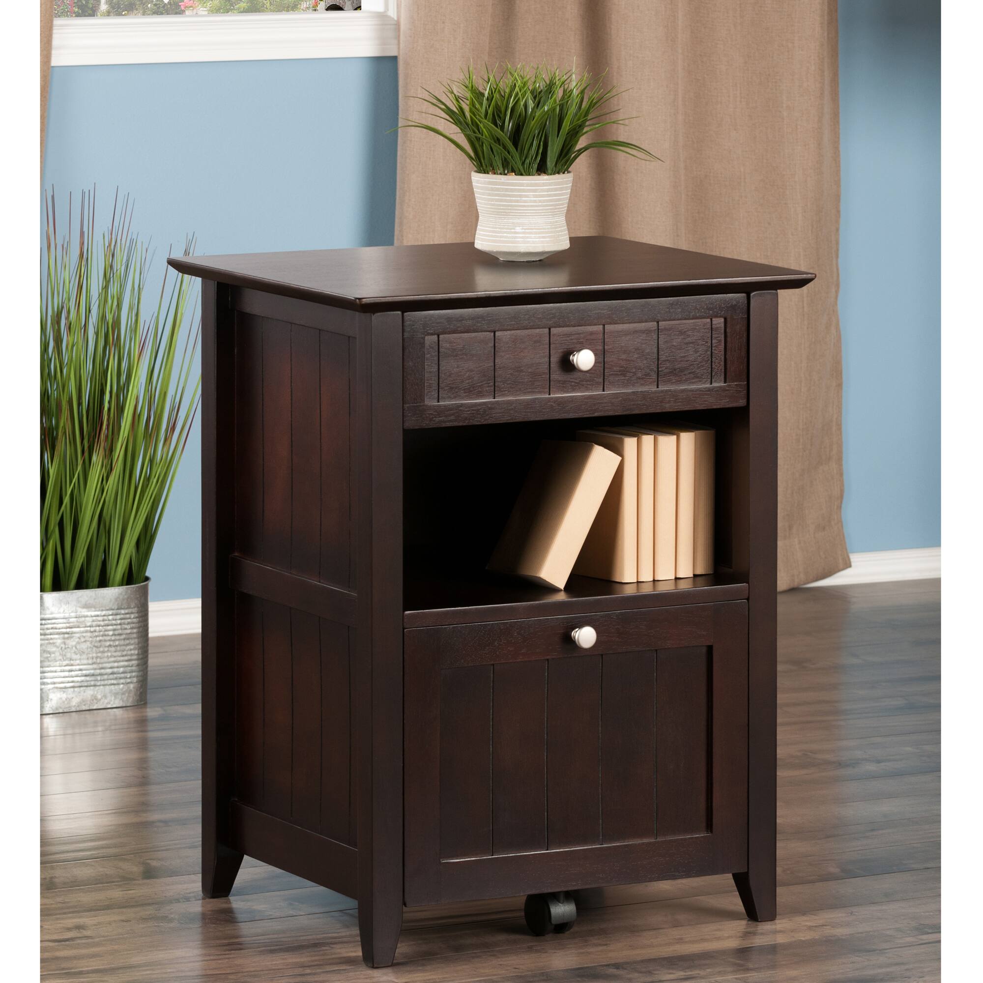 Alt View 8. Winsome Wood - Burke Home Office File Cabinet - Coffee.