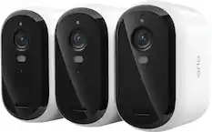 Front. Arlo - Essential XL Outdoor Security Camera 2K (3rd Gen, 2025 Release) - Wireless, 4x Longer Battery Life, 3-Cam - White.