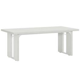 Kadyn - Study Writing Desk, Computer Desk,Simple Executive Desk, 70.9" Computer Desk Meeting Table for Home Office - White