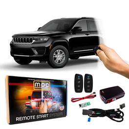 MPC - 4 Button 1 Way Remote Start For 2019-2022 Jeep Cherokee - Semi Plug-n-Play - Black