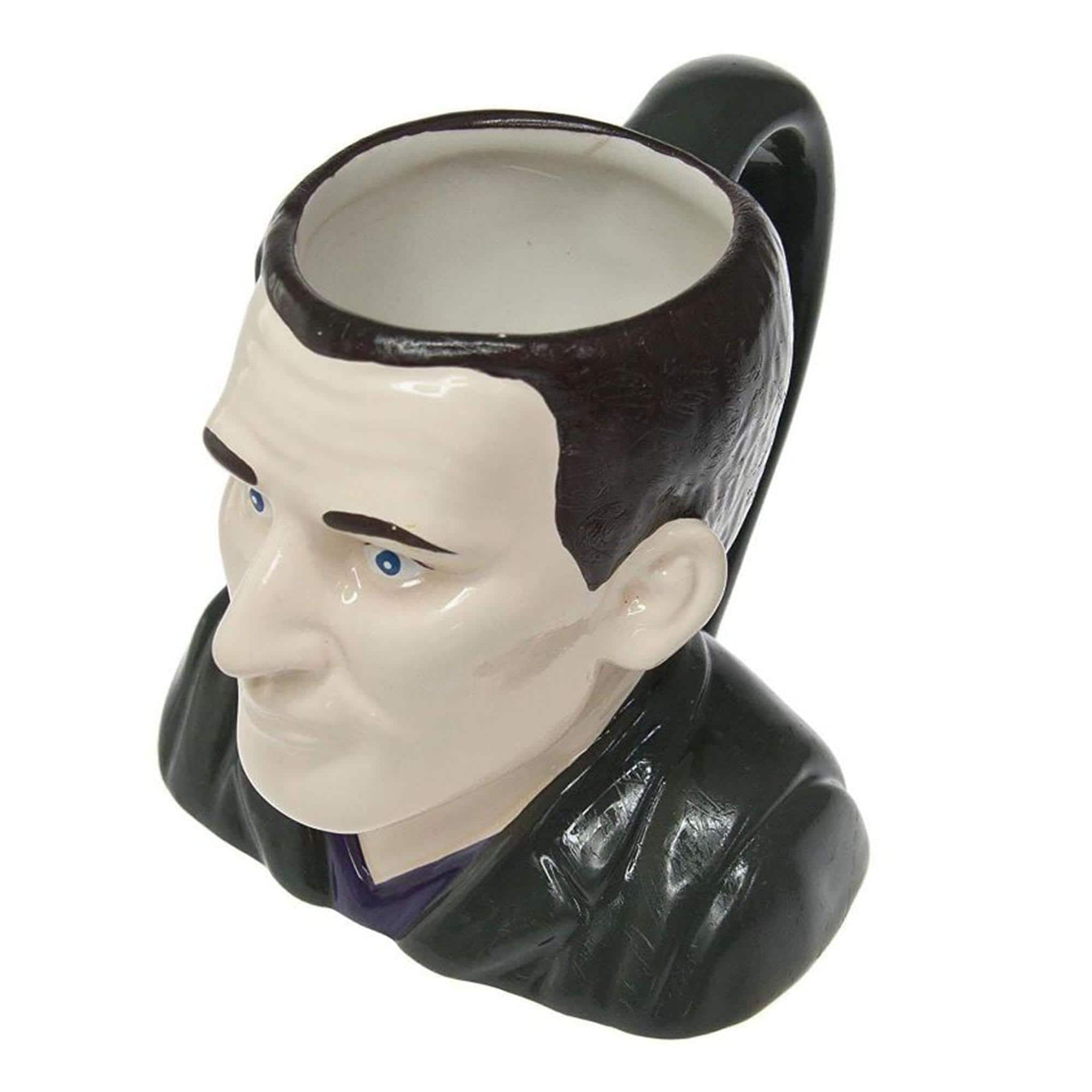 Seven20 - Doctor Who 9th Doctor Christopher Eccleston Ceramic 3D Toby Jug Mug - White