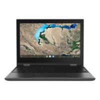 Lenovo 300e Gen2 11.6" Refurbished Chromebook - Intel Celeron N4000 with 4GB Memory and 32GB eMMC Storage - Black - Front_Zoom