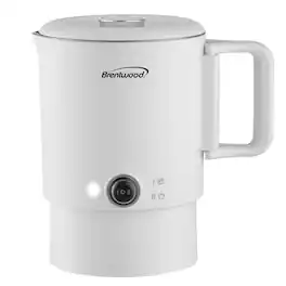 Brentwood - 27-Oz. 650-Watt Electric Travel Kettle and Hot Pot - White