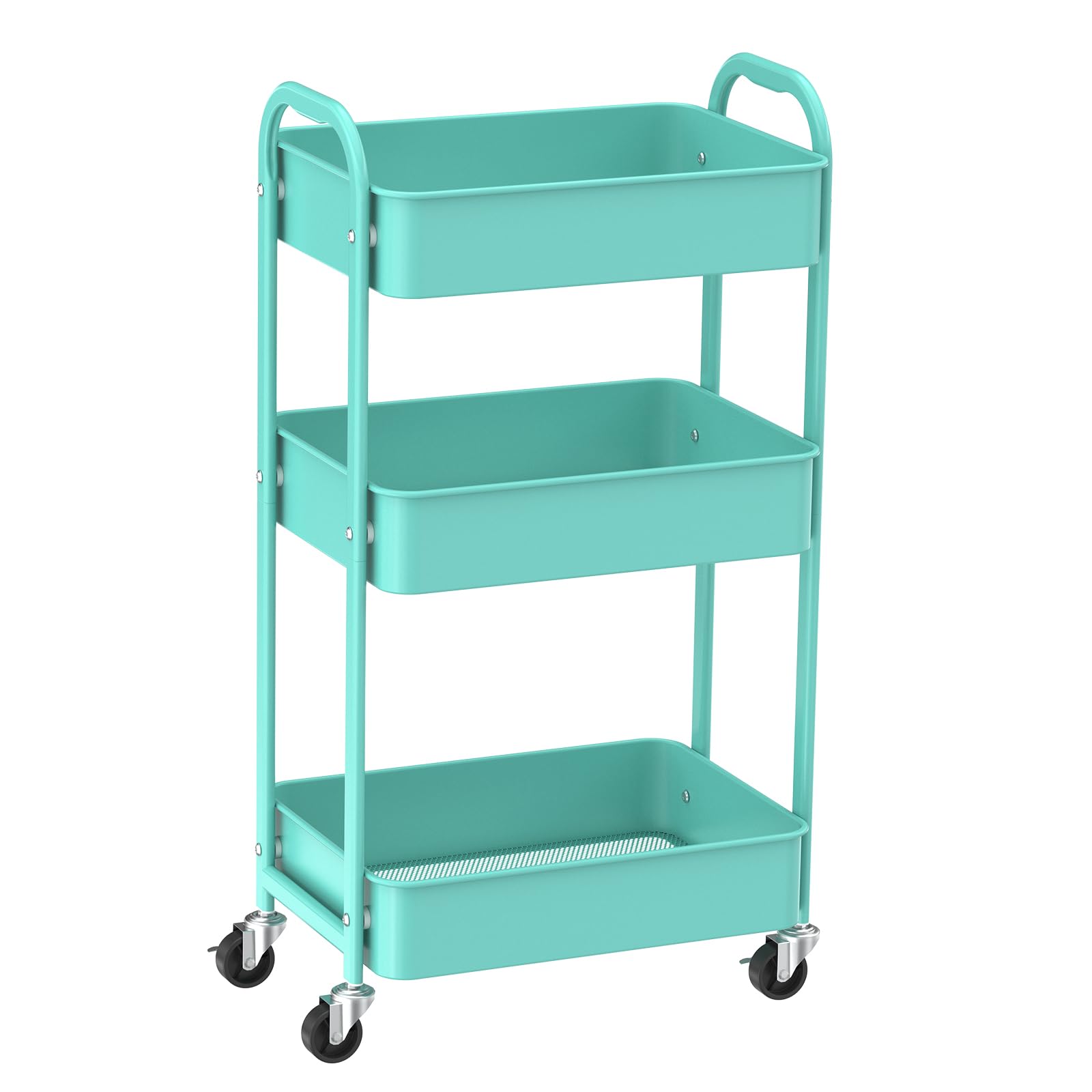 Turquoise 3-Tier Standard Cart