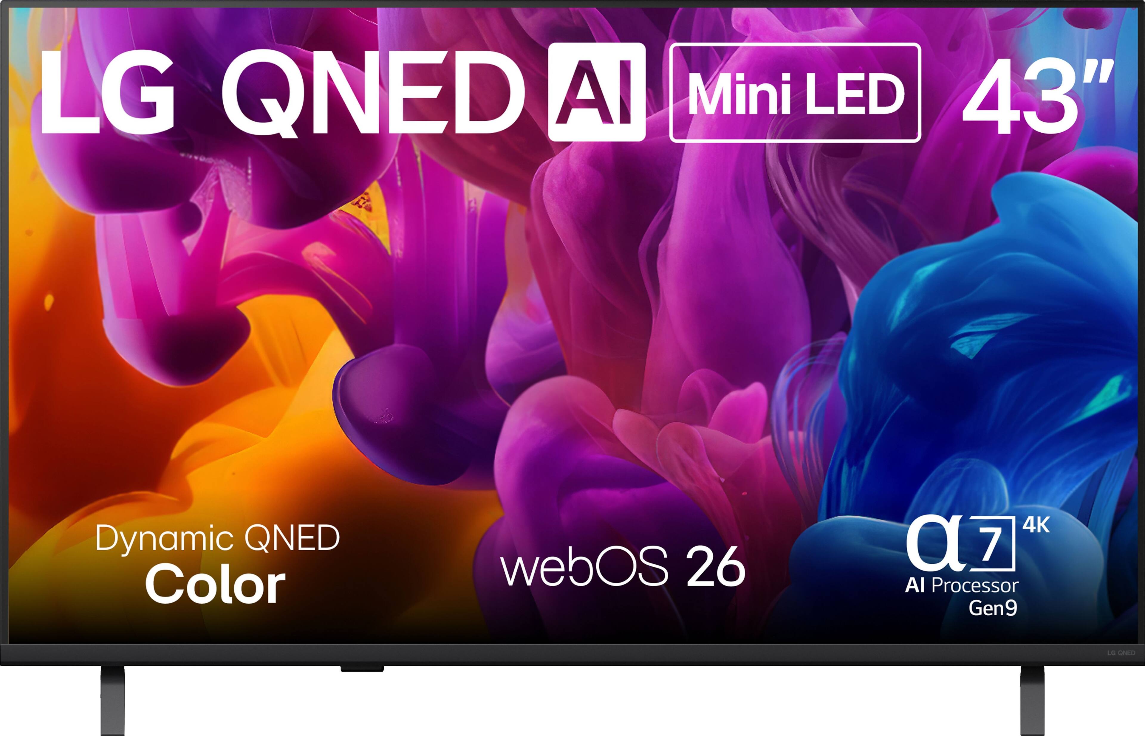 LG QNED AI Mini LED 43" Dynamic QNED Color webOS 26 4K α7 AI Processor Gen9