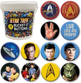 PopMarket - Star Trek Original TV Series 144 PC Bucket O' Buttons - NOVELTIES - Multicolor