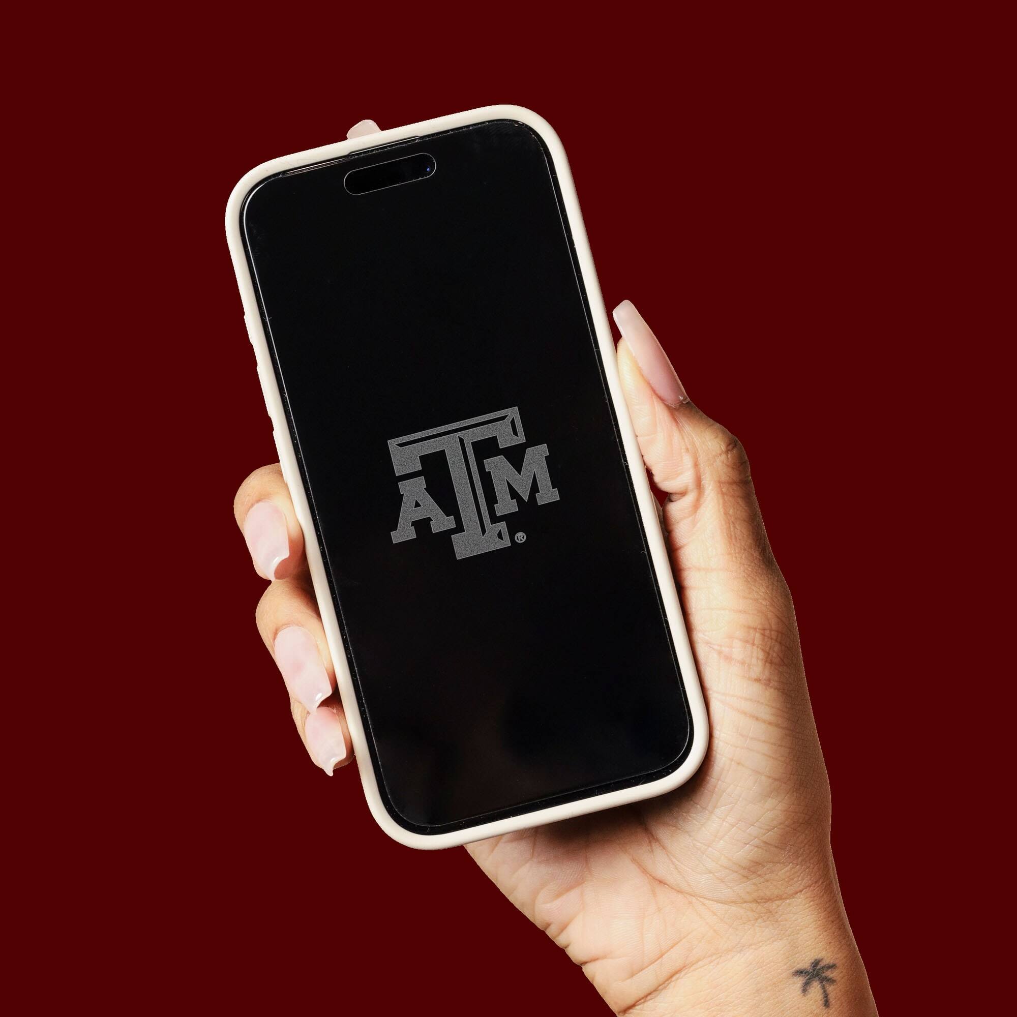 Alt View 3. Screen Skinz - Texas A&M Aggies iPhone Privacy Screen Protector - 15 Plus/15 Pro Max/16 Plus - Multicolor.