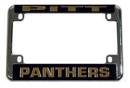 Rico Industries - Pittsburgh Panthers Chrome Motorcycle, RV or Trailer License Plate Frame - Multi