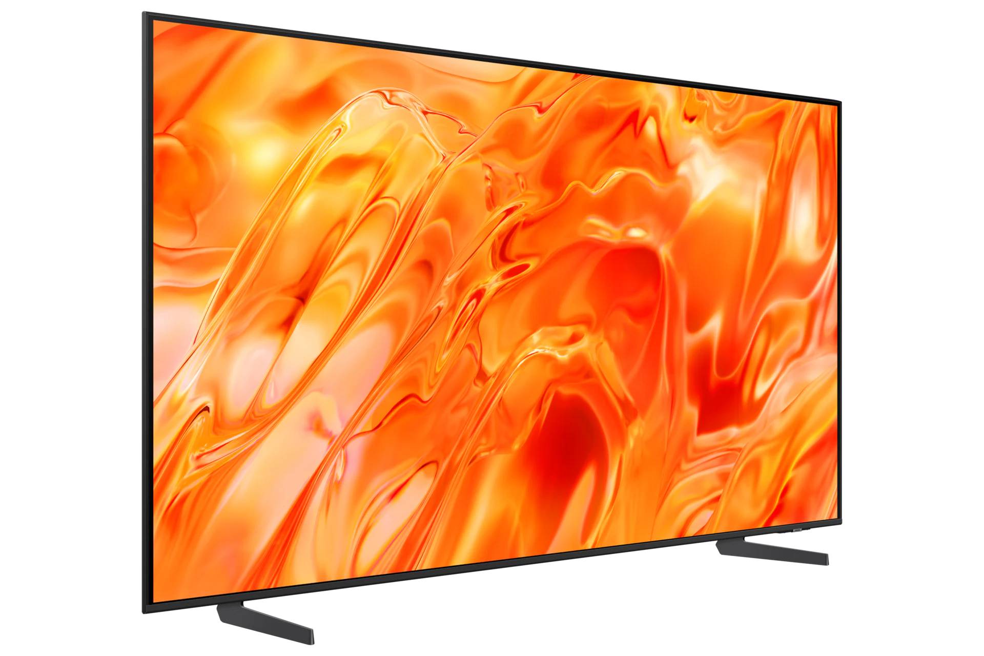 Angle. Samsung - Samsung QN75QN70HAFXZA 75" Smart TV with a Walts FULL-MOTION-MOUNT-43-90 and Amber 3-OUTLET-SURGE Surge Protector (2026) - Black.
